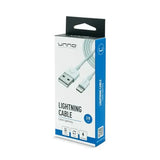 Wholesale-Unno CB4053WT Cable USB Lightning 1.5m/ 5ft-USB Cable-Electro Vision Inc
