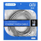 Wholesale-Unno CB4325GY Cable Cat6 Ethernet Patch Cord 25 FT-Ethernet Cable-Electro Vision Inc