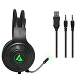 Wholesale-Unno HS7235GN Headset Gaming Brave BRV35 USB w/ Mic-Headset-Electro Vision Inc