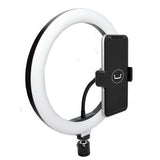Wholesale-Unno PH1802BK LED Ring Light 10" with Stand-Ring Light-Electro Vision Inc