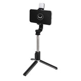 Wholesale-Unno PH1804BK Selfie Stick & Tripod with LED Light-Selfie Stick Tripod-Electro Vision Inc