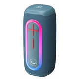 Wholesale-Unno SP9215BL Speaker Spin BT Waterproof TWS LED 20W - Blue-Speaker-Electro Vision Inc