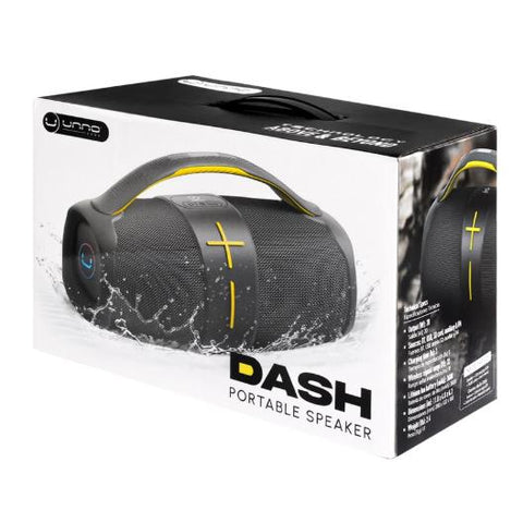 Wholesale-Unno SP9216GY Speaker Dash BT Waterproof TWS LED 20W - Gray-Speaker-Electro Vision Inc