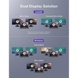 Wholesale-VaVa DK004 USB-C Docking Station (Thunderbolt 3) with Dual HDM 12-in-1-Electro Vision Inc
