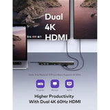 Wholesale-VaVa DK004 USB-C Docking Station (Thunderbolt 3) with Dual HDM 12-in-1-Electro Vision Inc