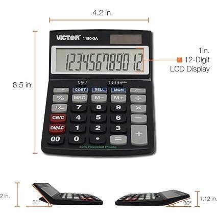 Wholesale-Victor 11803A 2 Digit Desktop Calculator-Calculator-Electro Vision Inc