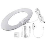 Wholesale-ViewTV VT9067YE Flat Oval Amplified Antenna 70 Mile Range, HDT-Electro Vision Inc