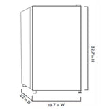 Wholesale-Vissani HVAR32BE 3.2 C.F Mini Refrigerator Black-Electro Vision Inc