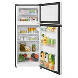 Wholesale-Vissani HVDR45PS Mini Refrigerator 4.5 CF 2-Door Platinum Steel w/ Freezer-Refrigerator-Electro Vision Inc