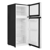 Wholesale-Vissani HVDR45PS Mini Refrigerator 4.5 CF 2-Door Platinum Steel w/ Freezer-Refrigerator-Electro Vision Inc