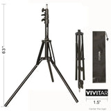 Wholesale-Vivitar LST63R Multipurpose Light Stand with Carrying Case-Electro Vision Inc