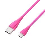 Wholesale-Volkano 20061-LPK Fashion series cable Type-C 1.8m - Lumo - Pink-Electro Vision Inc