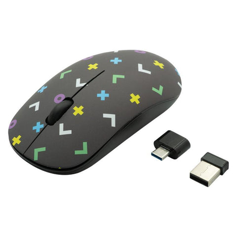 Wholesale-Volkano 20180-BLKGEO Tag Series 2.4G Wireless Optical Mouse-Electro Vision Inc