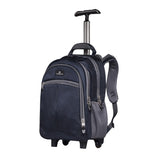 Wholesale-Volkano 7094-NVGR Orthopaedic Trolley Backpack 35L - Navy/ Grey-Electro Vision Inc