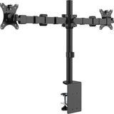 Wholesale-Volkano VK-4007-BK Steady Duo series Dual Monitor Desk Mount 24"-Electro Vision Inc