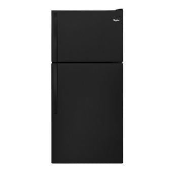 Wholesale-WHIRLPOOL WRT138FFDB REFRIGERATOR BLACK - 18 C.F-Electro Vision Inc
