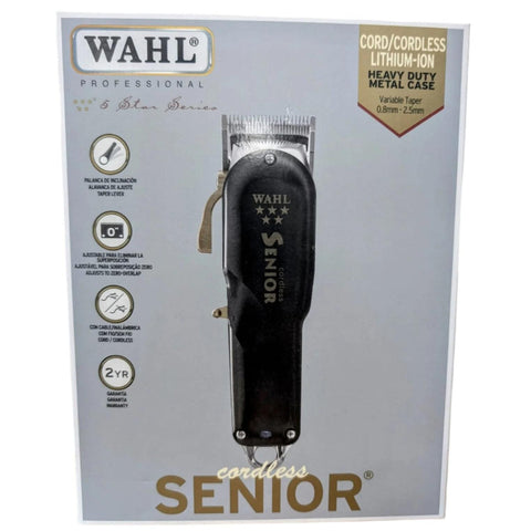 Wholesale-Wahl 8504-308 5 Star Senior Cord/Cordless Clipper-Hair Clippers & Trimmers-Electro Vision Inc