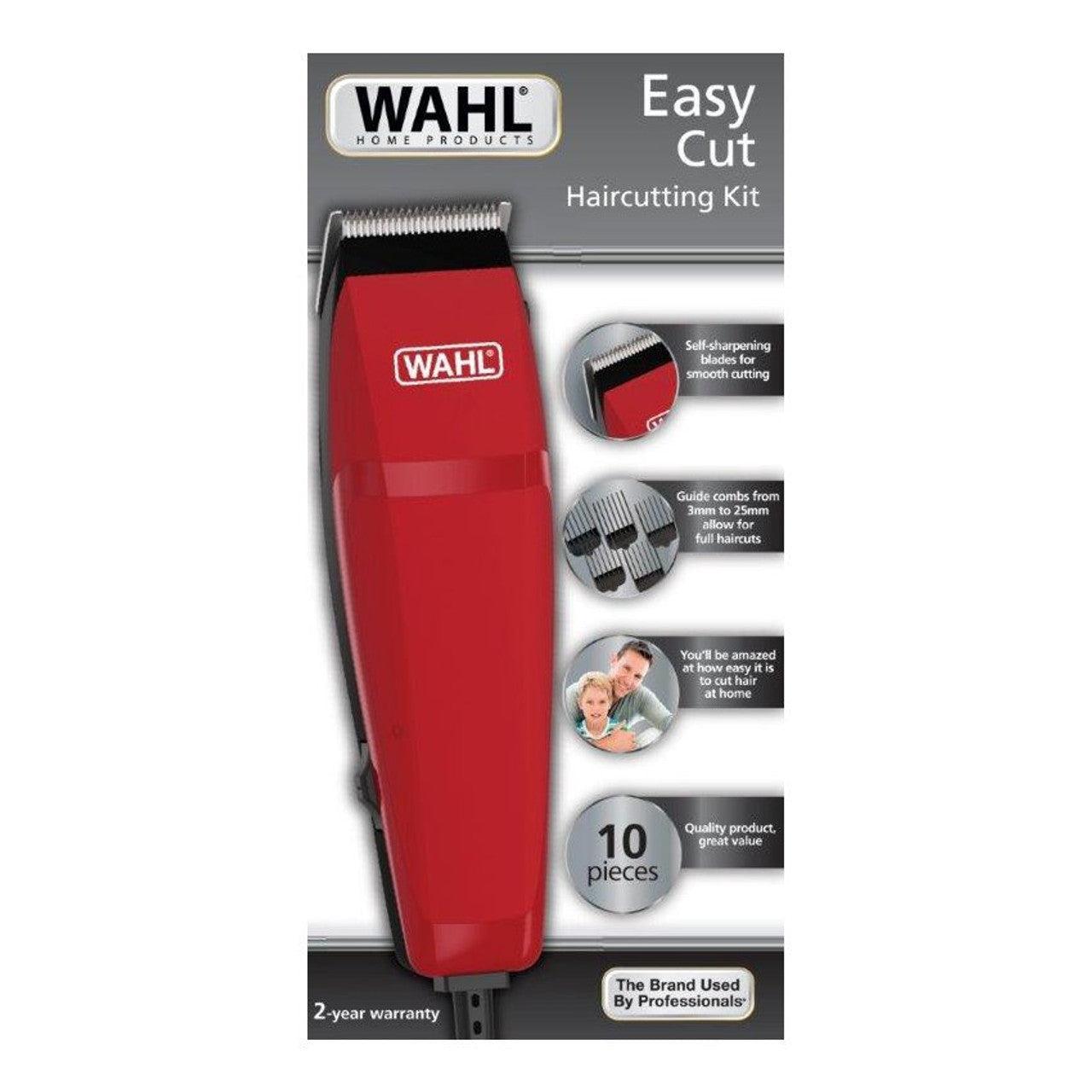 Wholesale-Wahl 9314-2708 Easy Cut Haircutting Kit 10-Piece Red-Beauty and Grooming-Electro Vision Inc