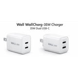 Wholesale-Wall Charger 35W Dual USB-C-Power Adapter & Charger Accessories-Electro Vision Inc