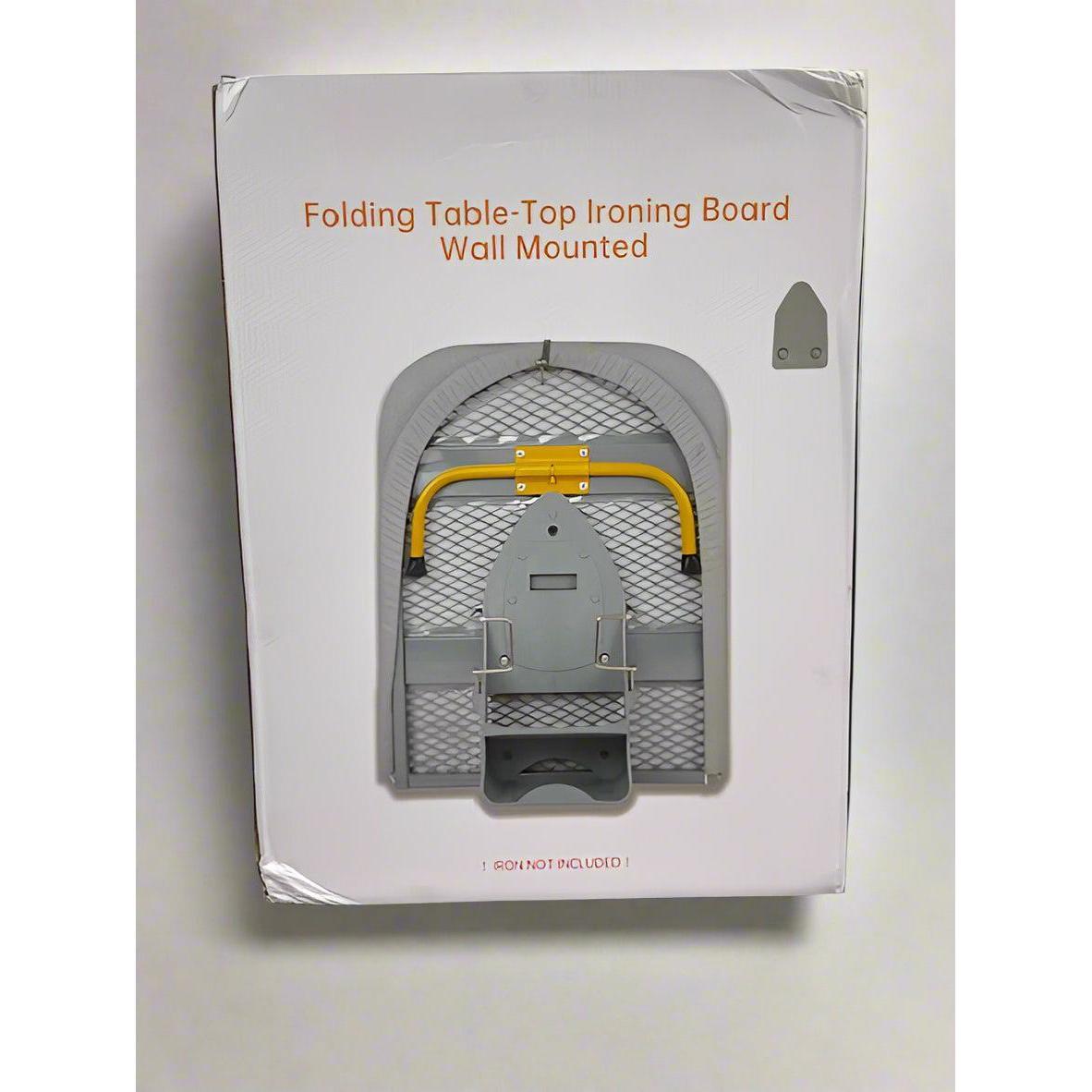 Wholesale-Wall-Mounted HW1335 Ironing Board Small Heat-Resistant Cloth Cover Foldable Legs - Modern-Ironing Board-Electro Vision Inc