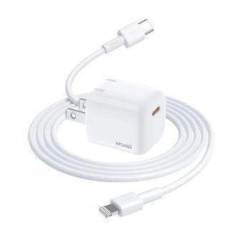 Wholesale-WeMiss 20W USB-C Mini Wall Charger White with Cable-Charger-Electro Vision Inc