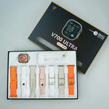 Wholesale-WearFit Pro V700 Smart Watch Ultra 2 - 7 in 1 bands - 49mm-Electro Vision Inc