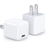 Wholesale-Wemiss Mini 20W Fast USB-C Wall Chargers 2-Pack-Charger-Wem-CHA2-Electro Vision Inc