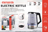 Aiwa WTK11001BLK Electric Tea Kettle 8.5 Cups / 2L