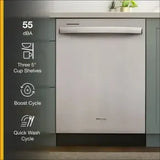 Wholesale-Whirlpool WDT540HAMZ Stainless Steel Top Control Dishwasher 24 in-Electro Vision Inc