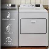 Wholesale-Whirlpool WED4107SW Electric Dryer with Adaptive Dry 7.0 cu. ft.-Dryer-Electro Vision Inc