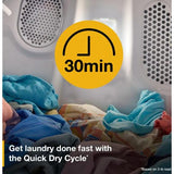 Wholesale-Whirlpool WED4107SW Electric Dryer with Adaptive Dry 7.0 cu. ft.-Dryer-Electro Vision Inc