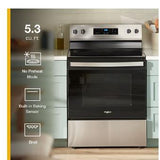 Wholesale-Whirlpool WFES3030RS Electric Range - Stainless Steel-Electric Range-Electro Vision Inc