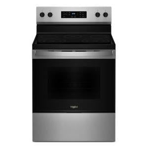 Wholesale-Whirlpool WFES3330RZ 30" Freestanding Electric Range STAINLESS STEEL-Electro Vision Inc