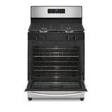 Wholesale-Whirlpool WFG320M0MS 5.1 Cu. Ft. Freestanding Gas Range with Broiler Drawer - Stainless Steel-Electro Vision Inc