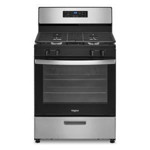 Wholesale-Whirlpool WFG320M0MS 5.1 Cu. Ft. Freestanding Gas Range with Broiler Drawer - Stainless Steel-Electro Vision Inc
