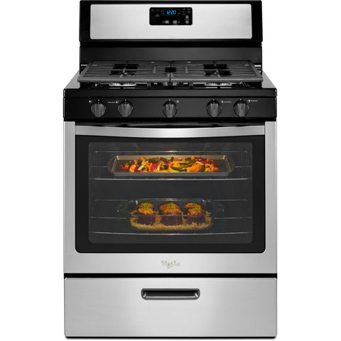 Wholesale-Whirlpool WFG505M0BS 5.1 Cf Freestanding Gas Range - Stainless steel-Gas Range-Electro Vision Inc