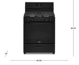 Wholesale-Whirlpool WFG505M0MB Freestanding Gas Range 5.1 Cu. Ft-Gas Range-Electro Vision Inc
