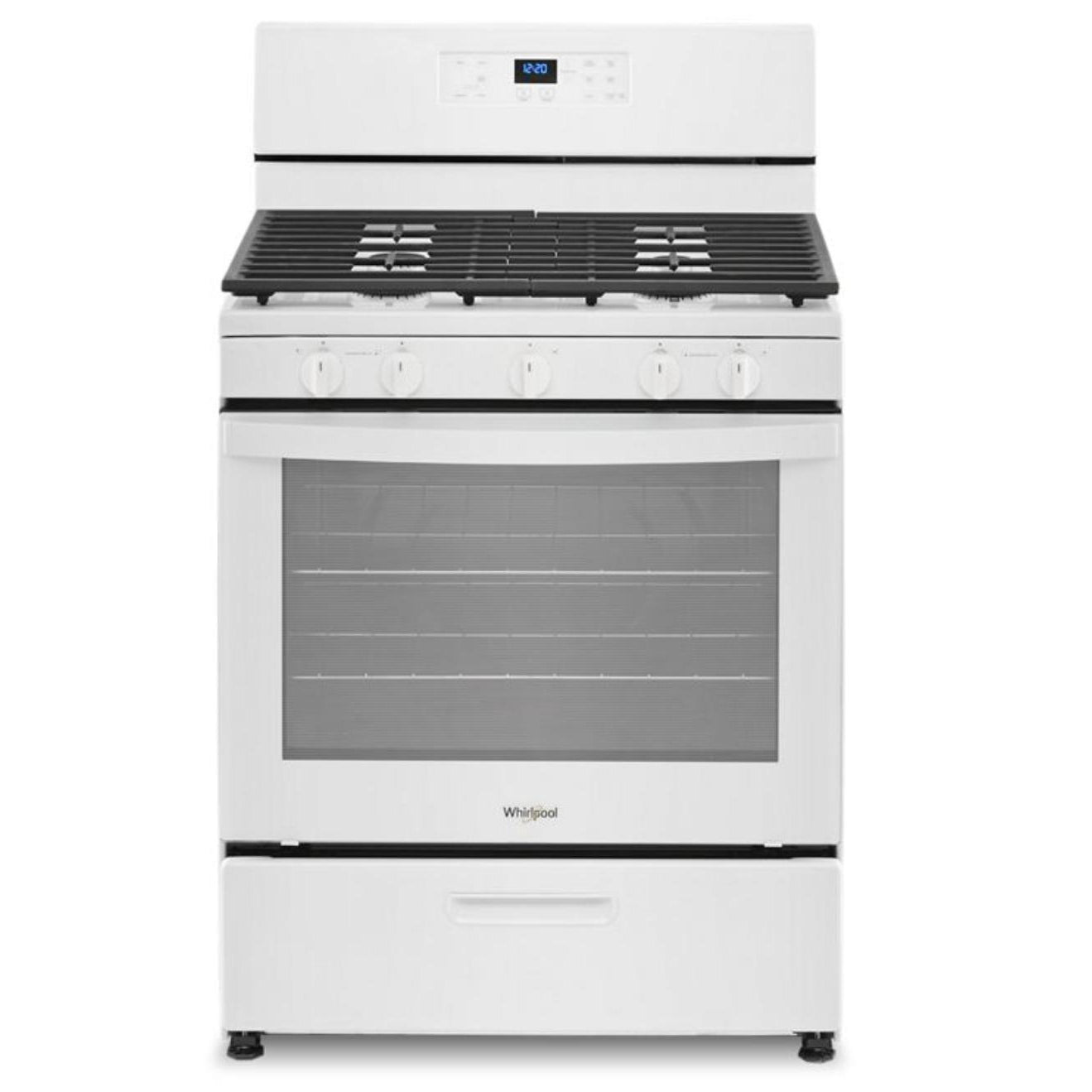 Wholesale-Whirlpool WFG505M0MW 5.1 Cf Freestanding Gas Range WHITE-Gas Range-Electro Vision Inc