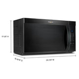 Wholesale-Whirlpool WMMS3130RB Over the Range Microwave Black - 1.7 CF-Microwave-Electro Vision Inc