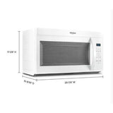 Wholesale-Whirlpool WMMS3130RW Over the Range Microwave 1.7 CF - White-Microwave-Electro Vision Inc