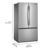 Wholesale-Whirlpool WRFF3136SZ French Door Refrigerator – 31 cu. ft. with Ice Maker-Electro Vision Inc