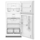 Wholesale-Whirlpool WRTX5419SW Top-Freezer Refrigerator 19.3 cu. ft. 30" Wide - White-Freezer-Electro Vision Inc