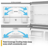 Wholesale-Whirlpool WRTX5419SW Top-Freezer Refrigerator 19.3 cu. ft. 30" Wide - White-Freezer-Electro Vision Inc