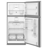 Wholesale-Whirlpool WRTX5419SZ Wide Top 19.3 CF Freezer Refrigerator 30" - Stainless Steel-Refrigerator-Electro Vision Inc