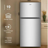 Wholesale-Whirlpool WRTX5419SZ Wide Top 19.3 CF Freezer Refrigerator 30" - Stainless Steel-Refrigerator-Electro Vision Inc
