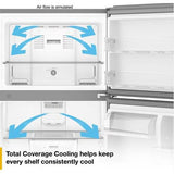 Wholesale-Whirlpool WRTX5419SZ Wide Top 19.3 CF Freezer Refrigerator 30" - Stainless Steel-Refrigerator-Electro Vision Inc
