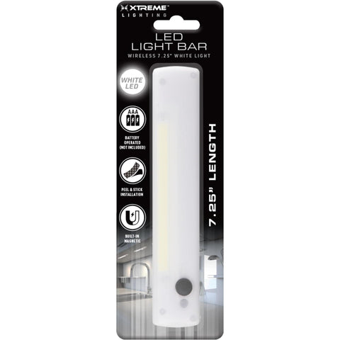 Wholesale-Xtreme XLB7-1081-WHT Wireless Motion Sensor Light Bar 7.5"-Light Bar-Electro Vision Inc