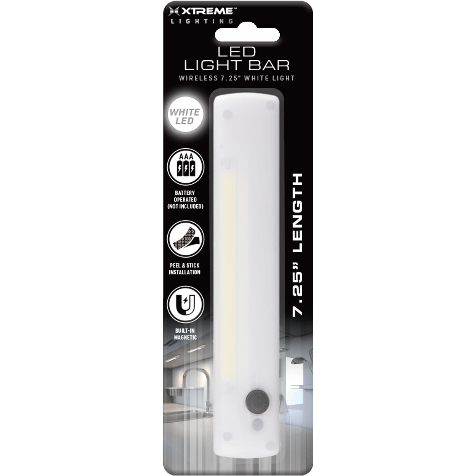 Wholesale-Xtreme XLB7-1081-WHT Wireless Motion Sensor Light Bar - Lit 7.5"-Electro Vision Inc