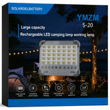 Wholesale-YMZM-S20 Rechargeable LED Camping Lamp / Working Lamp-Solar LED Light-Electro Vision Inc