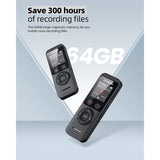 Wholesale-ZOOAOXO 64GB Digital Voice Recorder with Bluetooth-Voice Recorder-Electro Vision Inc
